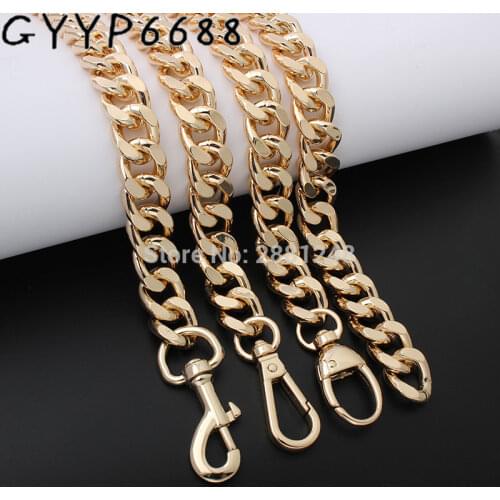 New 17mm fashion thick round aluminum chain Light weight bags strap bag parts handles easy matching Accessory Handbag Straps