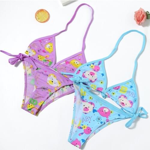 New Childrens Swimsuit With Sequins Girls Swimwear for Kids Bikinis Bathing Suit Children Girl Two Pieces Bikini Set BJ104