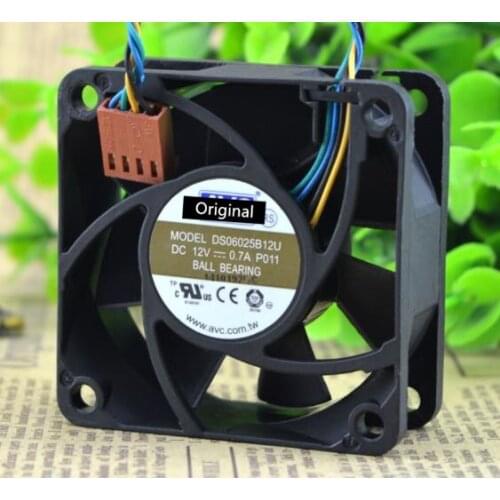Original 100% working DS06025B12U P011 60mm 6cm DC 12V 0.70A Pwm server inverter cooling fan