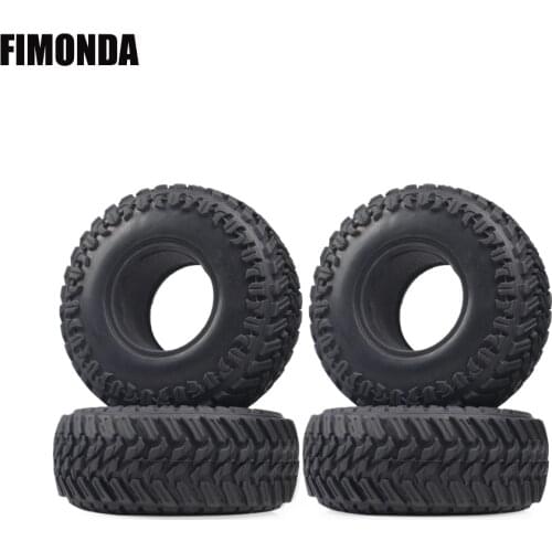 4pcs 1.9inch 107mm Rubber Tires for 1/10 RC Crawler Car Traxxas TRX4 Axial SCX10 90046 Tamiya CC01 RC4WD D90 D110 TF2 GRT 86100