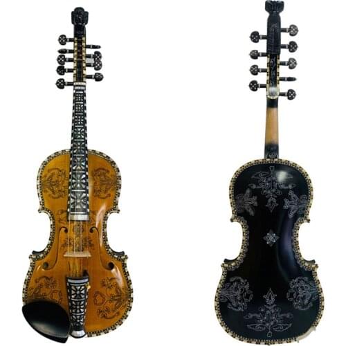 Deluxe fancy Norwegian fiddle 4/4 violin (4*5)of profession concert #11742