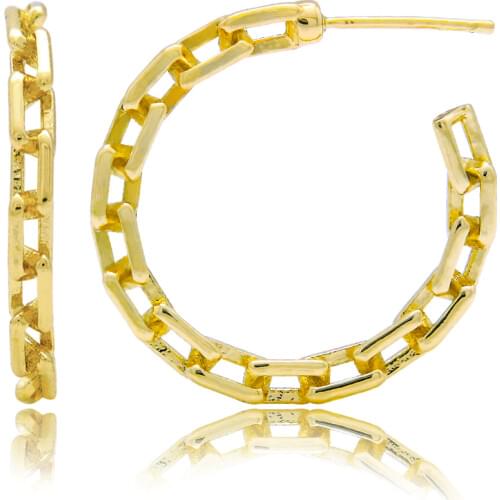 1 Pair Korean C Type Thin Chain Hoop Earrings For Women Gold Silver Color Metal Huggie Earrings Set Fashion Jewelry Gifts