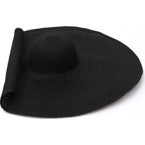 GEMVIE Oversized Straw Hat Summer Women Hat Packable Big Wide Brim Sun Beach Hat Summer hats for women beach