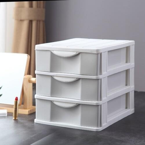 Nordic Multi-layer Plastic Storage Drawer Desk Sundries Cosmetics Makeup Container Storage Drawer Box Organizer Home Office