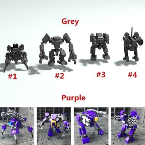 STEM MOC TP Factory Guard Mini Mecha Spanner Model Small Particle Building Blocks Educational Toy Set