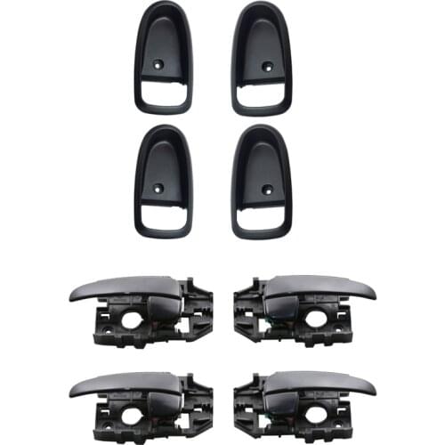 INTERIOR BLACK DOOR HANDLE WITH CASE FOR HYUNDAI ELANTRA 2001-2006 OEM:82610-2D000 82620-2D000