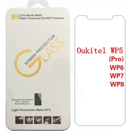 For Oukitel WP5 WP8 Pro WP6 WP7 WP7 WP 7 Tempered Glass Original 2.5D Screen Protector Film For Oukitel WP8 WP7 WP6 Glass Film