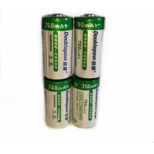 4pcs/lot Original 3.7V 750mAh CR123A rechargeable battery 16340 lithium ion rechargeable lithium battery