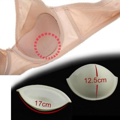5pairs Off white Cup Soft Foam Thick Pads Push Up Breast Enhancer For Bikini Pads Yoga Sports Insert Bra Accessories WB89