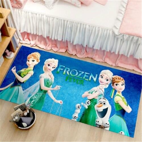 60x160cm Disney Frozen Anna Elsa Baby Play Mat Floor Mat Girls Home Carpets Bedroom Rug Gifts Non-slip Rugs for Girls Bedroom