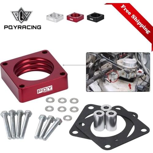 Aluminum Throttle Body Spacer For 91-06 Jeep Wrangler Cherokee TJ YJ LJ XJ 2.5L/4.0L Engine Gas w/ Gasket 1" Raise Manifold Carb