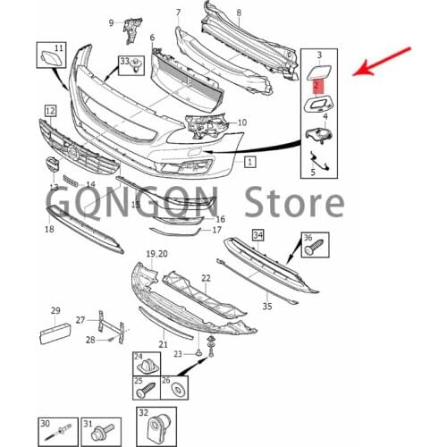CAR stent 2011-2019vol vov60 cross country v60 s60l s60 cross country s60 Front bumper fixing bracket frame Front bumper fixing