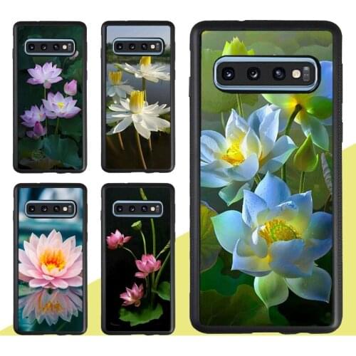 Flower Lotus Case For Samsung Galaxy A21S A20e A31 M31 M21 A51 A71 A50 A70 S9 S20 S10 Plus Note 20 Ultra