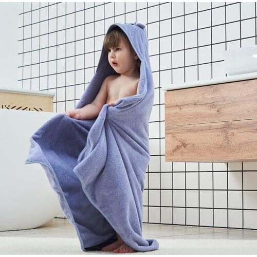 Baby Bathrobe Cute Pattern Cartoon Baby Blanket Kids Hooded Bathrobe Toddler Baby Bath Towel Newborn Baby Blanket Children Towel