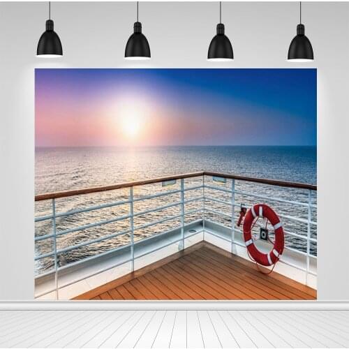 Scopiso Summer Sea Ocean Ship Nature Scene Baby Portrait Photography Backdrops Vinyl Photographic Background For Photo Studio