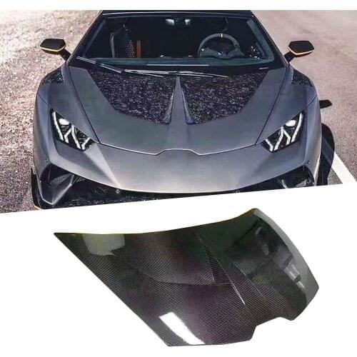 Carbon Fiber Engine Hood Bonnet for Lamborghini Huracan LP580 610 2014 - 2019 Engine Hood Bonnet Cover Trim Car Accessories FRP