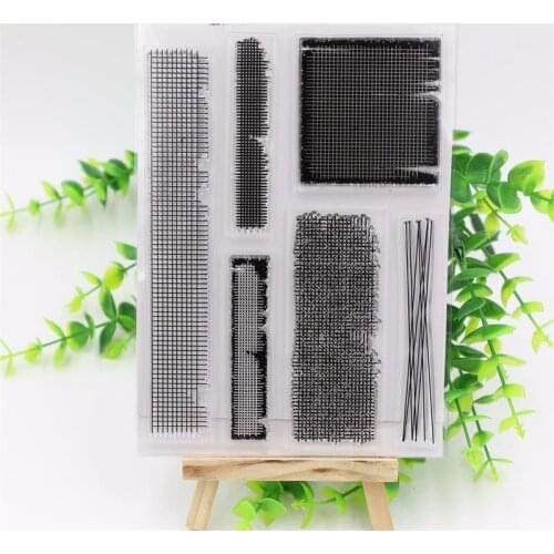 KSCRAFT Messy Background Transparent Clear Silicone Stamp/Seal for DIY scrapbooking/photo album Decorative clear stamp sheet 067