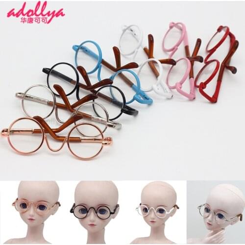 Adollya 1/3 BJD Dolls Myopia Glasses For Dolls Metal Eyewear Toys For Girls Kawaii Dress Up Fashion Multicolor Eye Glasses Dolls