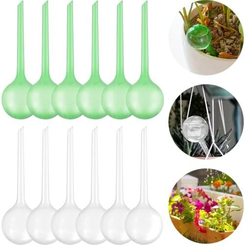 6 Pcs/Set Automatic Watering Globes Slow Release Plants Flowers Waterer Self Watering Bulbs Plastic Ball Garden Water Device