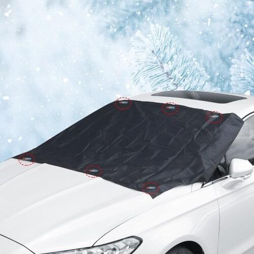 LEEPEE Strong Magnetic Silver Cloth Snow Sun Shade Car Sun Protector Waterproof Dust Cover Auto Car Sunshade