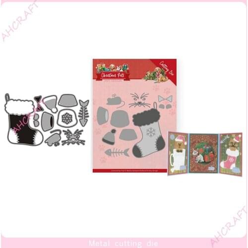 Christmas sock Metal Cutting Dies for DIY Scrapbooking Photo Album Decorative Embossing PaperCard Crafts Die2020