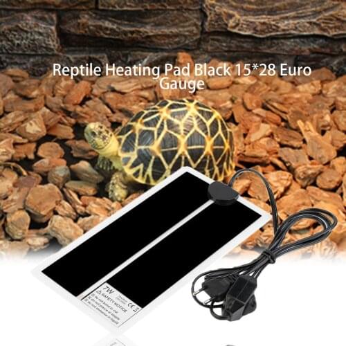 7W EU Plug 220V Adjustable Temperature Reptile Heating Heater Mat Portable Size Super Thin Pet Heating Pad For Dog Cat