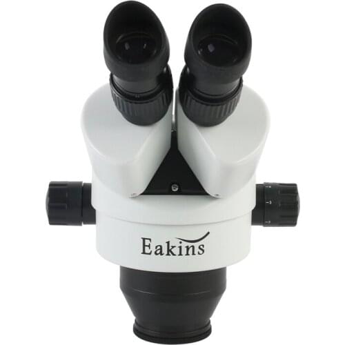 7X-45X Magnification Continuous Zoom Stereo Microscope Head Binocular Microscope WF10X/20mm large field Eyepiece For PCB Repair