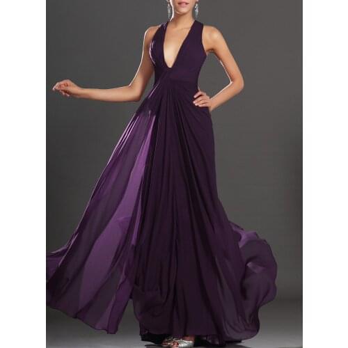 Strapless Sexy V Neck Long Prom Dress With Ruffle Ruched Bridesamid Dress