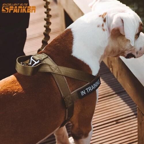 EXCELLENT ELITE SPANKER Nylon Adjustable Dog Tactical Vest Training Comfortable Vest For Small Medium Large Dogs Hunting Clothes