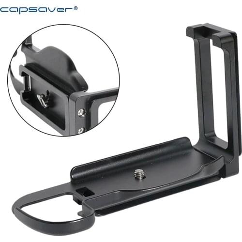 Capsaver Tripod Monopod Vertical Quick Release plate L Shape Extension Handle with 1/4 Screw External for Canon 5D4 Tripod