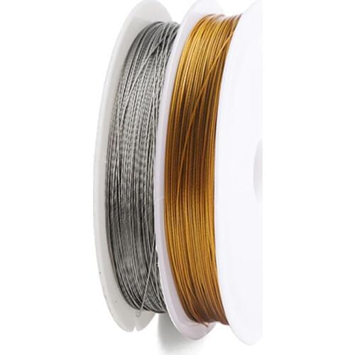 New Gold Color Stainless Steel Wire Beading Rope Cord Fishing Thread String For DIY Necklace Bracelets Jewelry Making Findings