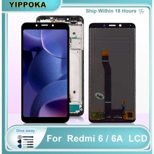 5.45" For Xiaomi Redmi 6 Display Redmi 6A LCD Touch Screen Digitizer Replacement Parts With Frame For Redmi 6A Screen