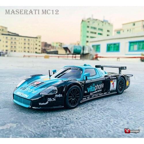 1:24 Scale Maserati MC12 Alloy Racing Car Model Diecast Metal High Simulation Toy Sports Car Model Collection Childrens Toy Gift