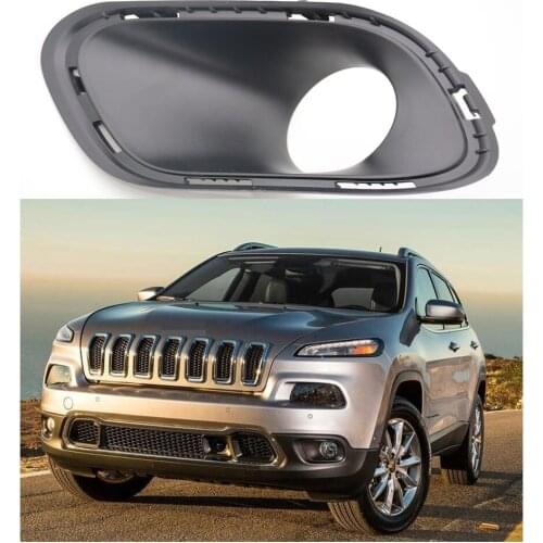 1Pcs Left Side New Front Fog Lamp Bezel Fog Light Cover Trim for Jeep Cherokee 2014