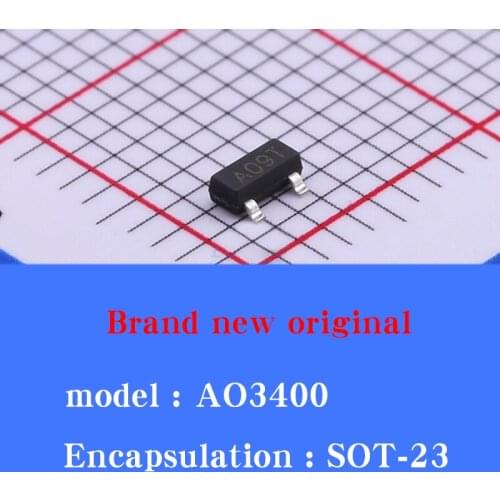100 pcs / AO3400 SOT-23 N-channel MOS field effect transistor Brand new original