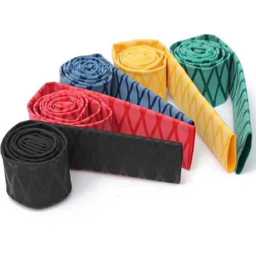 15/18/20/25/30/40mm Anti-slip Shrink Tubing Textured Grip Fish Rod Handle