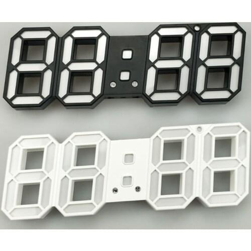 3D LED Wall Clock Modern Design Digital Table Clock For Home Living Room Decoration