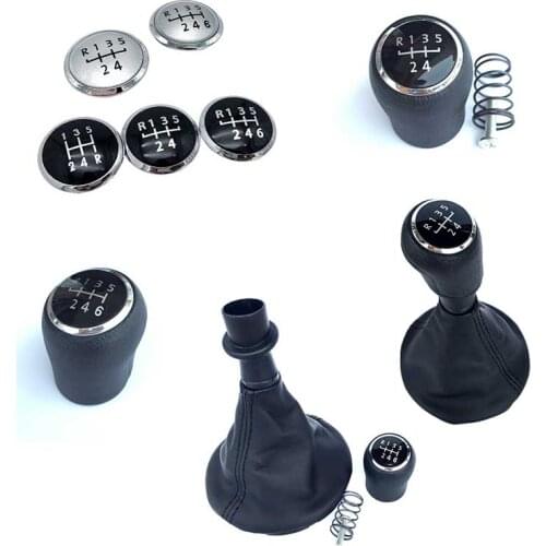 5/6 Speed Car Shifter Stick Gaiter Boot Cover Case For Volkswagen VW Transport T5 T5.1 T6 2003-2015 Gear Shift Knob Complete