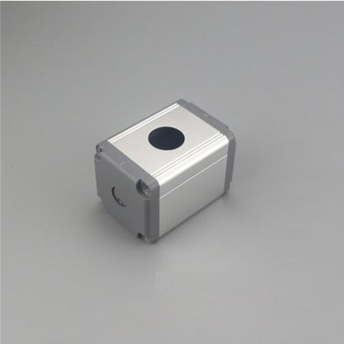 Aluminum pushbutton switch box Metal Push Button switch box 45*45 one hole 16mm/19mm/22mm pushbutton switch enclosure
