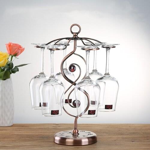 Household Stemware Holder Goblet Red wine cup rack hanging holder home kitchen decoration accessories
