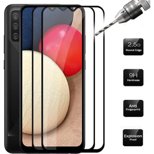 Case For Samsung A02s Glass Protective Glass For Samsung Galaxy A02s A 02s 02 S 6.5 SM-A025F/DS A025F Full Cover Protection Film