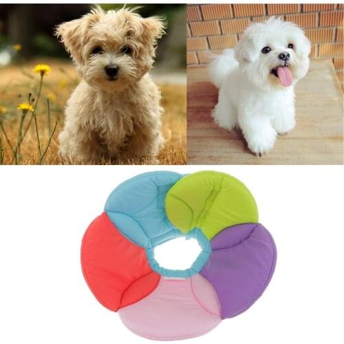 Floral Decor Dog Cat Elizabethan Collar Cone Collar Cute Bib E-collar