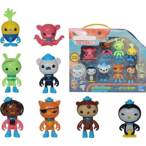 Octonauts Action Figure Models Kwazii Shallinton Dashi Peso Captain Barnocles Figures Children TV Toys Baby Best Gift