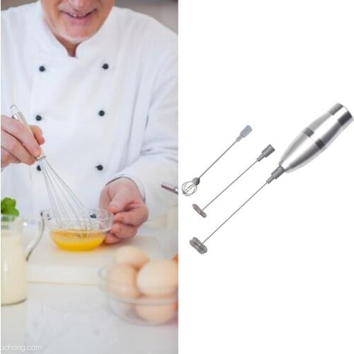 1Pc Milk Drink Coffee Whisk Mixer Electric Egg Beater Frother Foamer Mini Handle Stirrer Practical Kitchen Cooking Tool