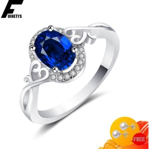 FUIHETYS Sapphire Rings