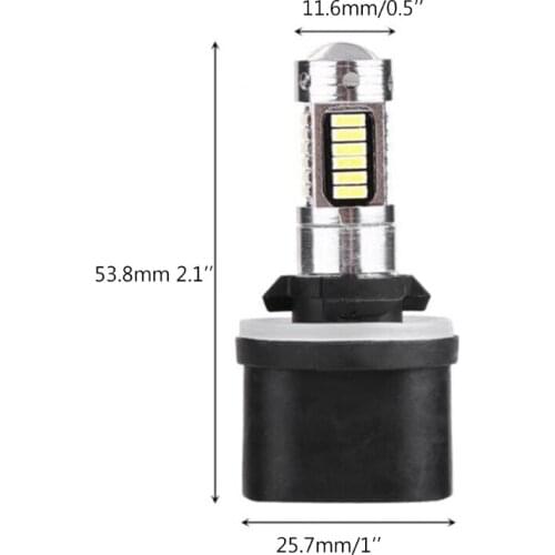 50LC 1 Pair 881/880 H27 Bulb Super Bright 6500k LED Auto Driving Light Car Fog Lights Bulb DRL Lamp 12V 550LM H3/H1/881/880