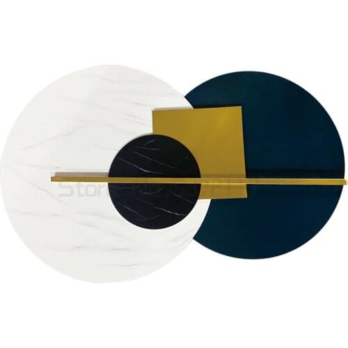 Metal wall decoration creative circular wall hanging new iron wall decoration wall decoration Pendant