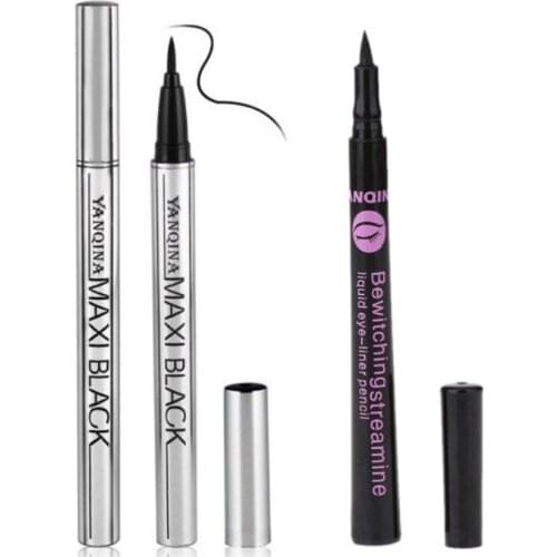 High Quality New Black eye liner Cosmetics Makeup Waterproof Liquid Eyeliner Pencil 12pcs(1set) new 50sets