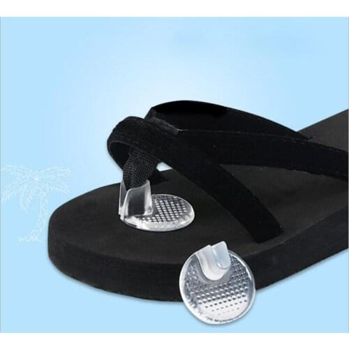 1 Pair Transparent Gel Shoes Inserts shoe-pad Cushion Flip Flop Sandals Toe Separator Massage Shoe Insole Cushion dropship