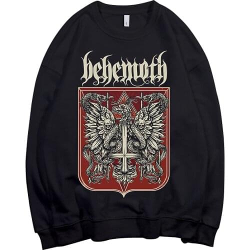4 designs behemoth Pollover Sweatshirt Rock hoodie punk sudadera streetwear fleece Outerwear heavy death metal
